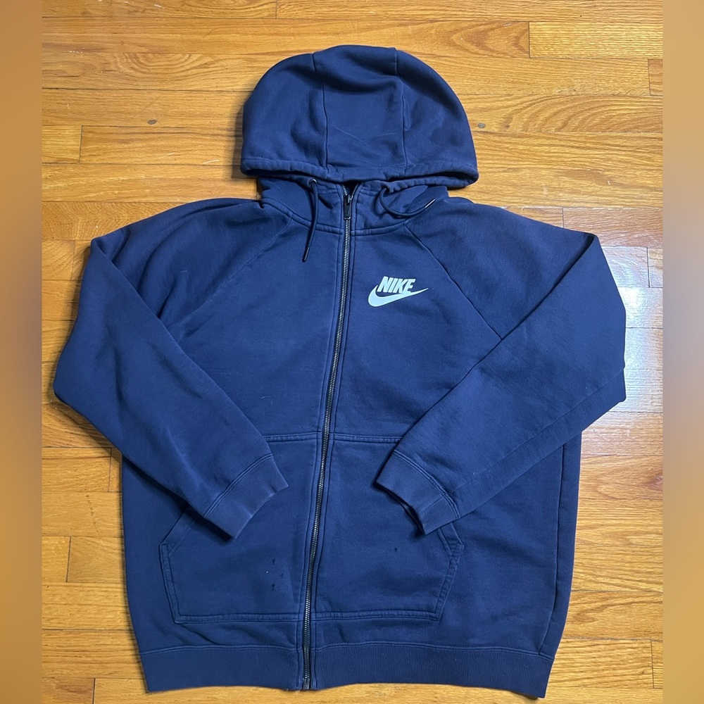 Nike Dark Blue Full-Zip Hoodie